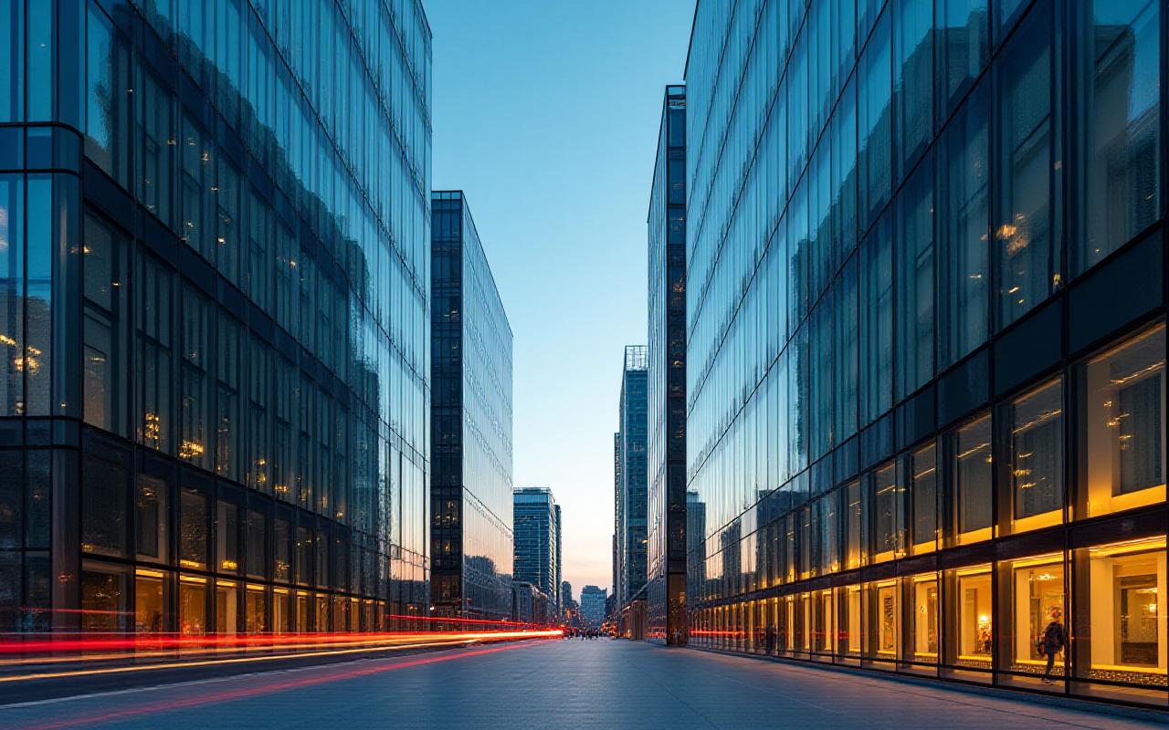 Panoramic view of the Milan financial district architecture